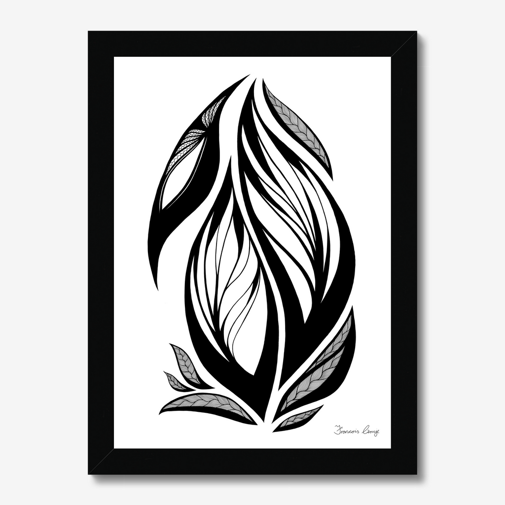 Egg Leaf A4 Framed