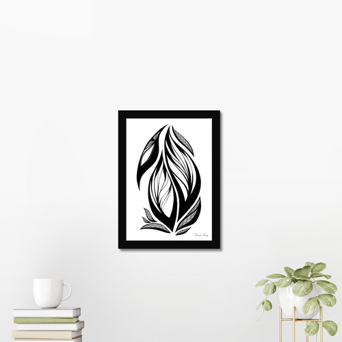 Egg Leaf A4 Framed