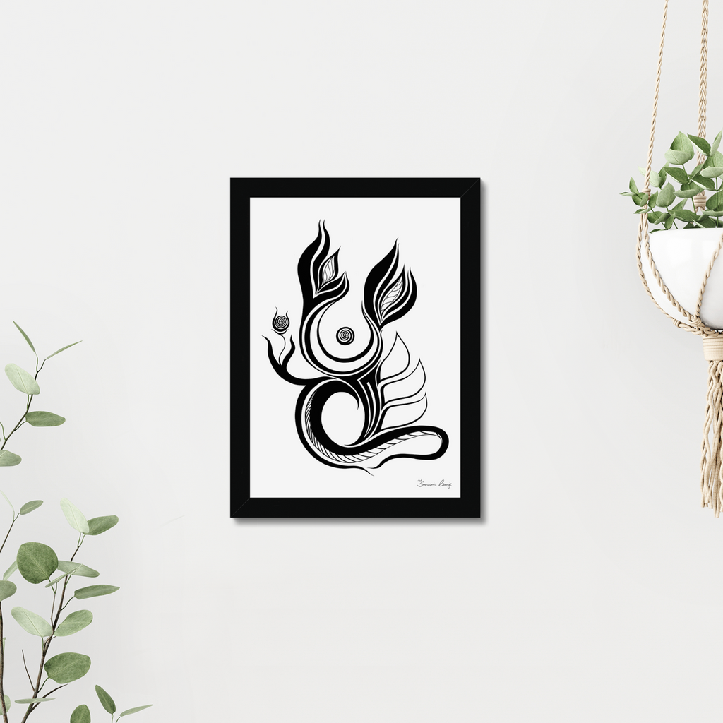 Crown Flower Framed