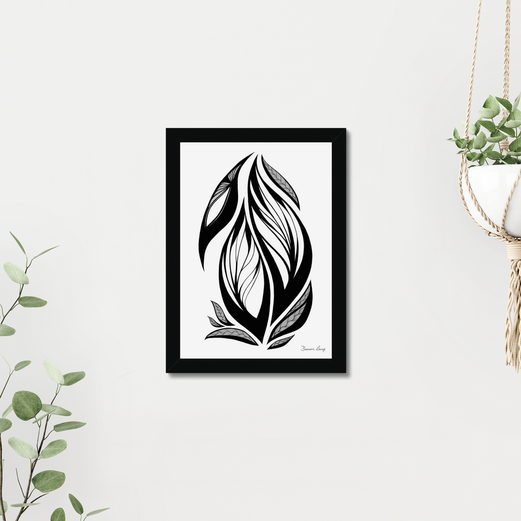 Egg Leaf A4 Framed
