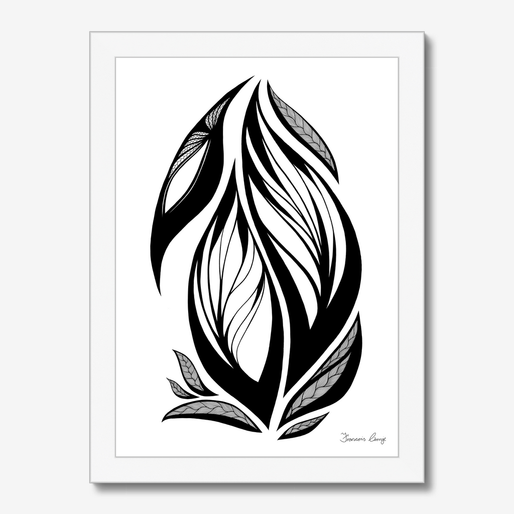 Egg Leaf A4 Framed