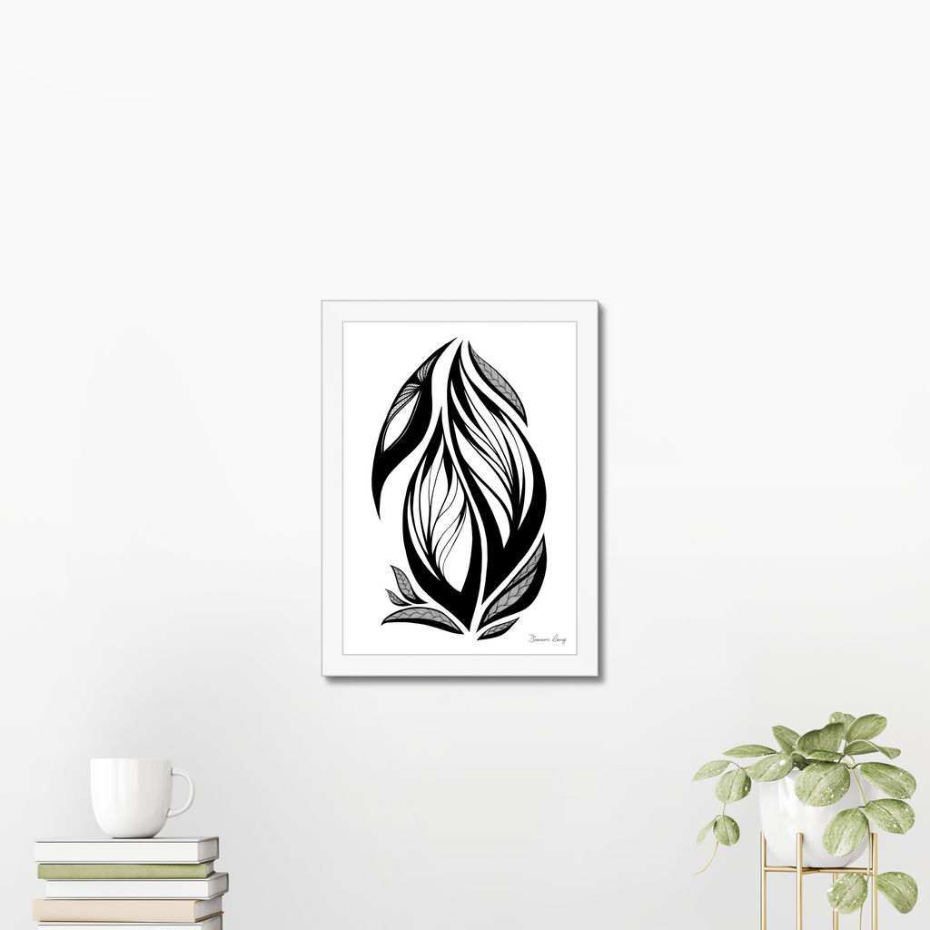 Egg Leaf A4 Framed