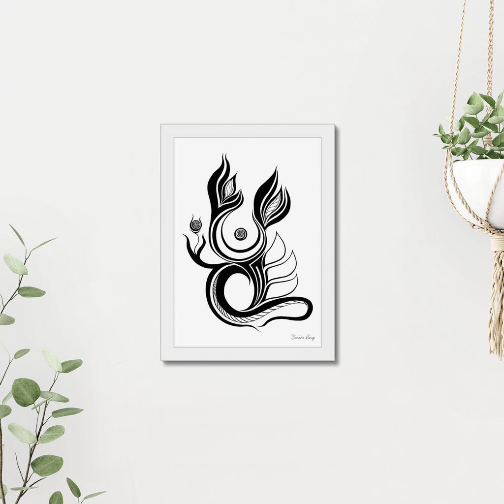 Crown Flower Framed